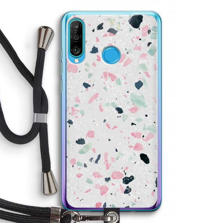 Terrazzo N°3: Huawei P30 Lite Transparant Hoesje met koord