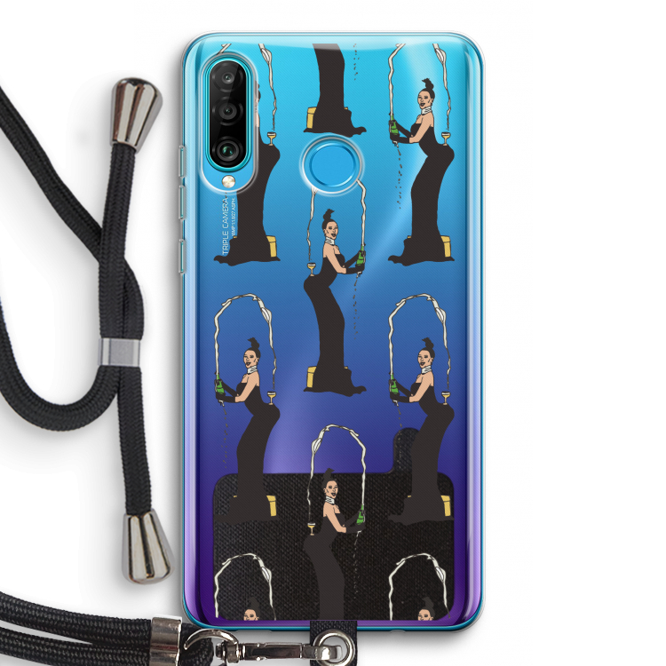 Pop Some Kim: Huawei P30 Lite Transparant Hoesje met koord