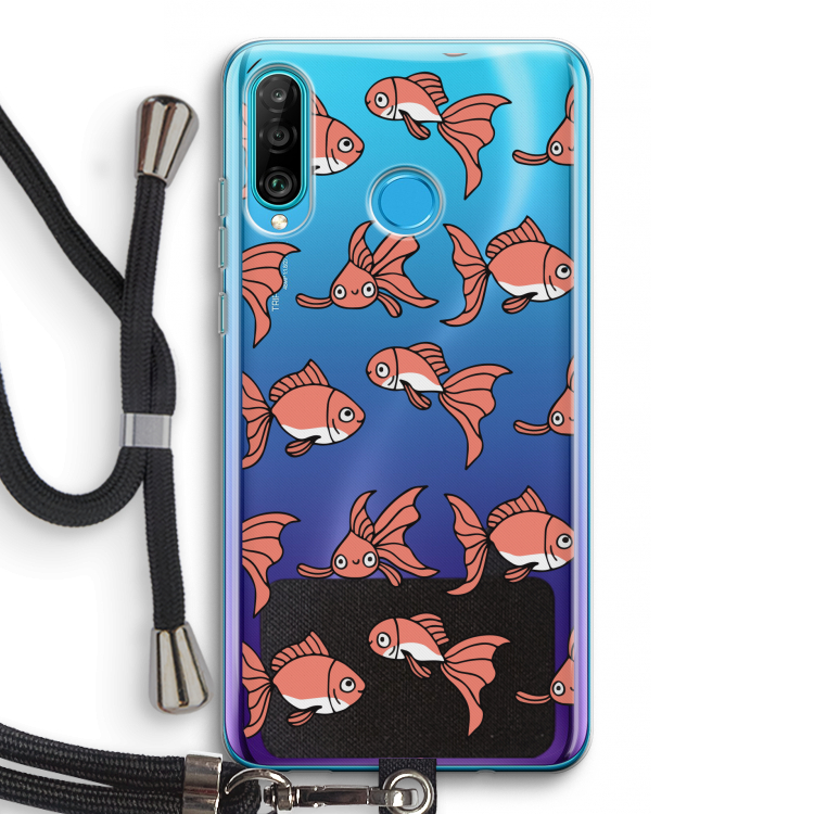 Blub: Huawei P30 Lite Transparant Hoesje met koord