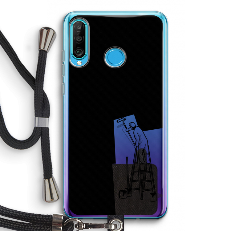 Musketon Painter: Huawei P30 Lite Transparant Hoesje met koord