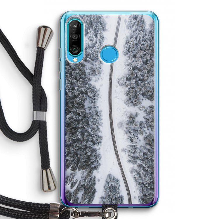 Snøfall: Huawei P30 Lite Transparant Hoesje met koord