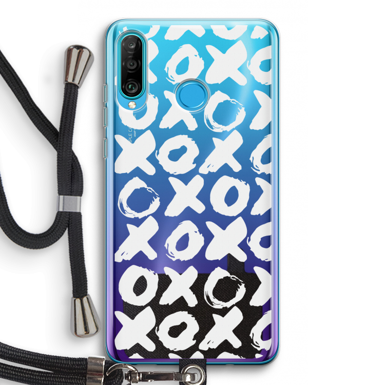 XOXO: Huawei P30 Lite Transparant Hoesje met koord