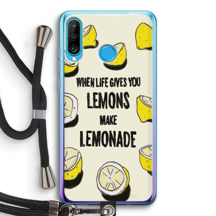 Lemonade: Huawei P30 Lite Transparant Hoesje met koord