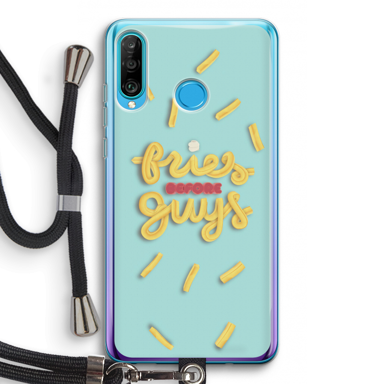 Always fries: Huawei P30 Lite Transparant Hoesje met koord