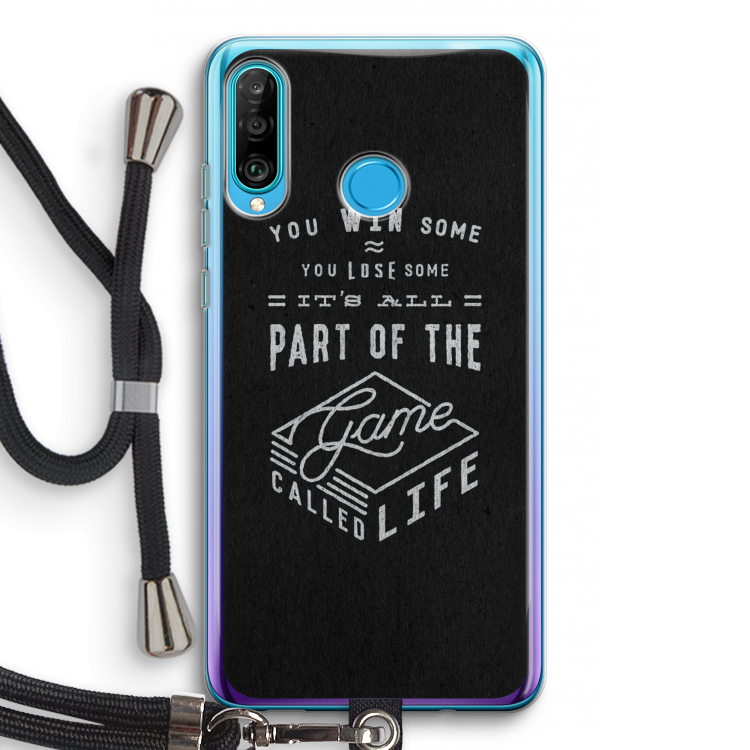 Life: Huawei P30 Lite Transparant Hoesje met koord
