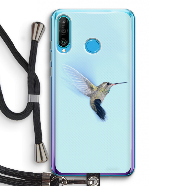 Kolibri: Huawei P30 Lite Transparant Hoesje met koord