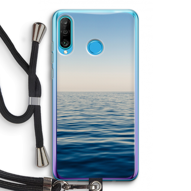 Water horizon: Huawei P30 Lite Transparant Hoesje met koord