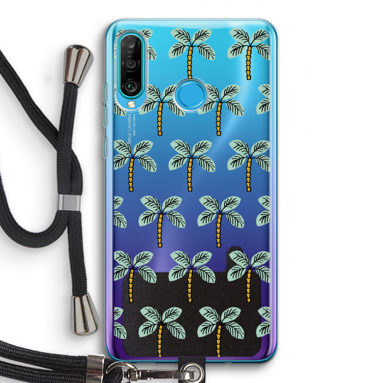 Paradise: Huawei P30 Lite Transparant Hoesje met koord