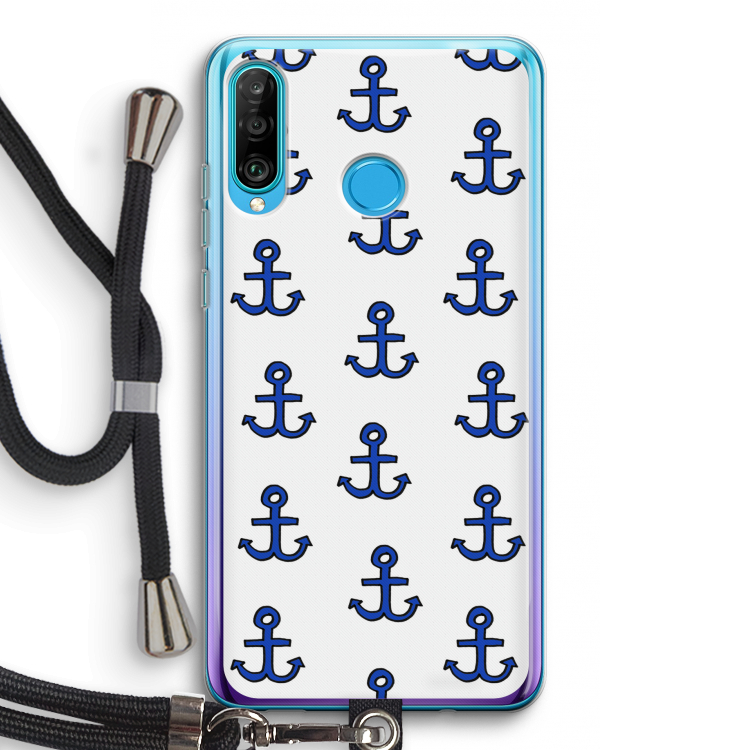 Ankers: Huawei P30 Lite Transparant Hoesje met koord
