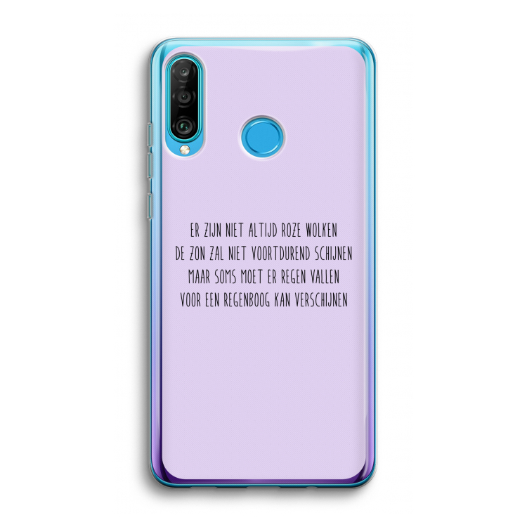 Regenboog: Huawei P30 Lite Transparant Hoesje