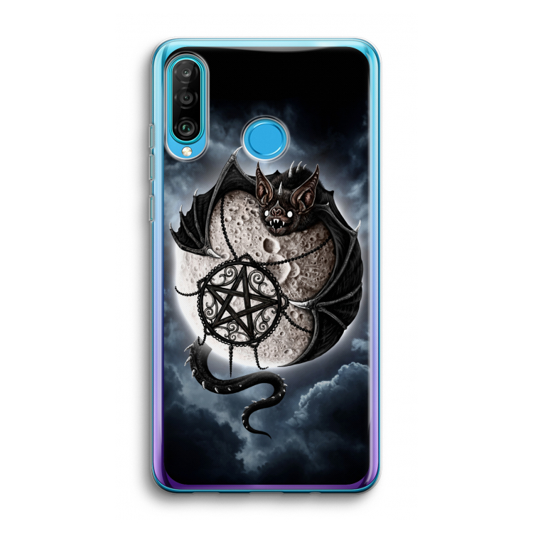 Volle maan: Huawei P30 Lite Transparant Hoesje