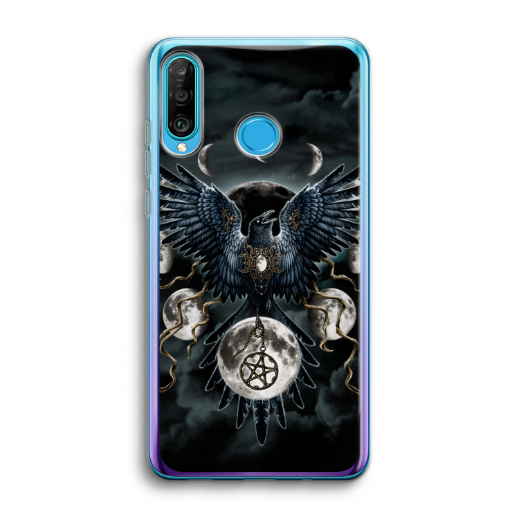Sinister Wings: Huawei P30 Lite Transparant Hoesje