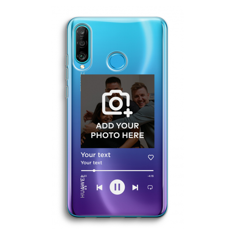Music Player: Huawei P30 Lite Transparant Hoesje