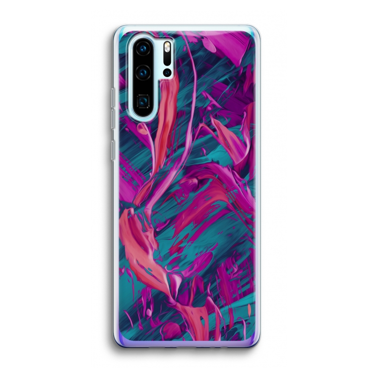 Pink Clouds: Huawei P30 Pro Transparant Hoesje