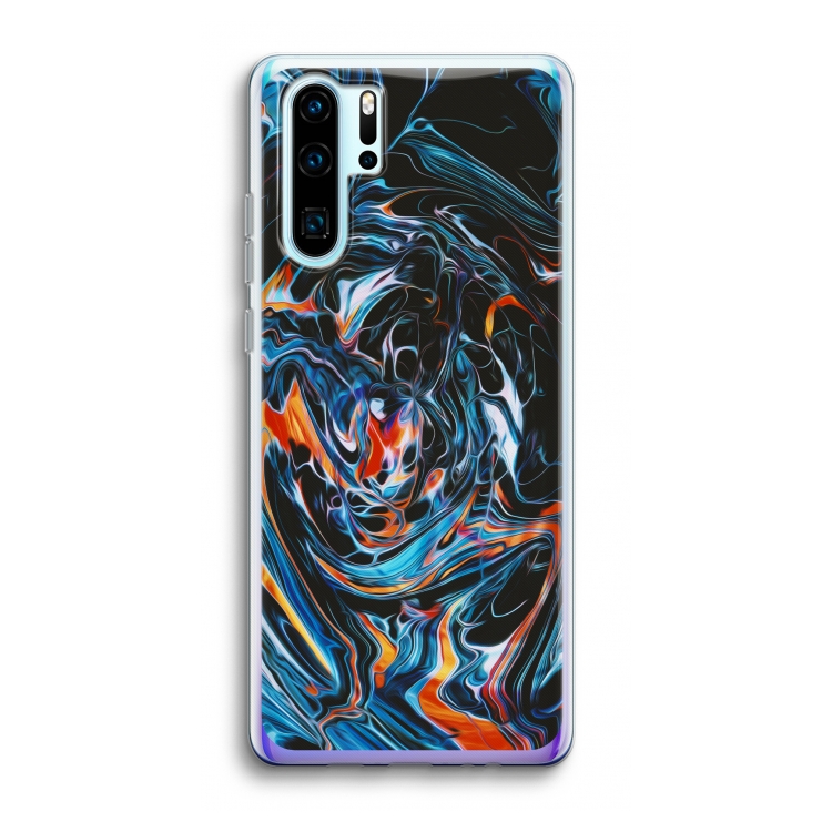 Black Unicorn: Huawei P30 Pro Transparant Hoesje