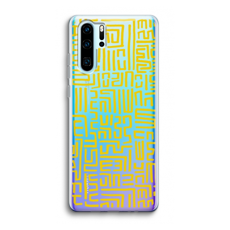Majorelle Blue Print: Huawei P30 Pro Transparant Hoesje