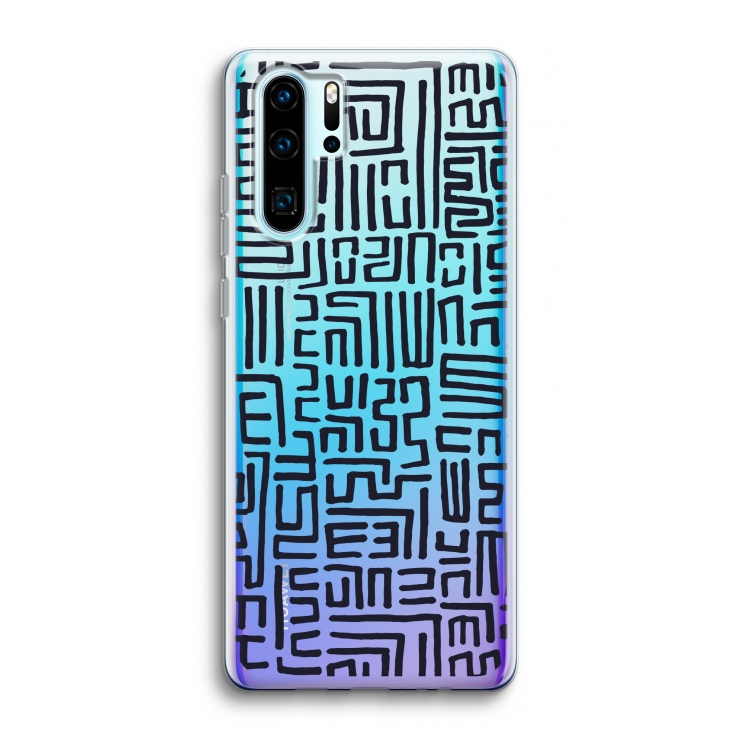 Moroccan Print: Huawei P30 Pro Transparant Hoesje
