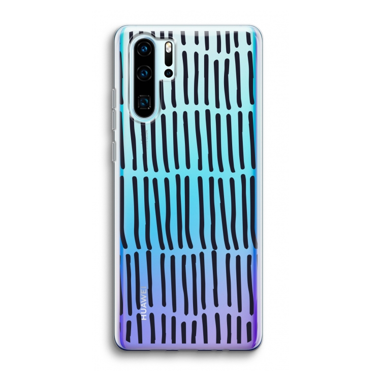 CaseCompany Moroccan stripes: Huawei P30 Pro Transparant Hoesje