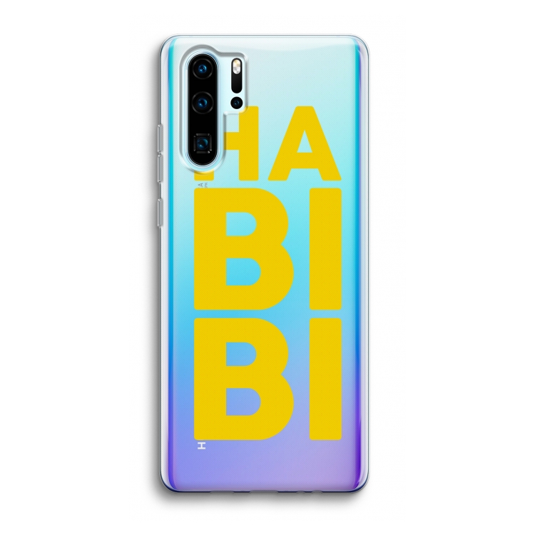 Habibi Blue: Huawei P30 Pro Transparant Hoesje