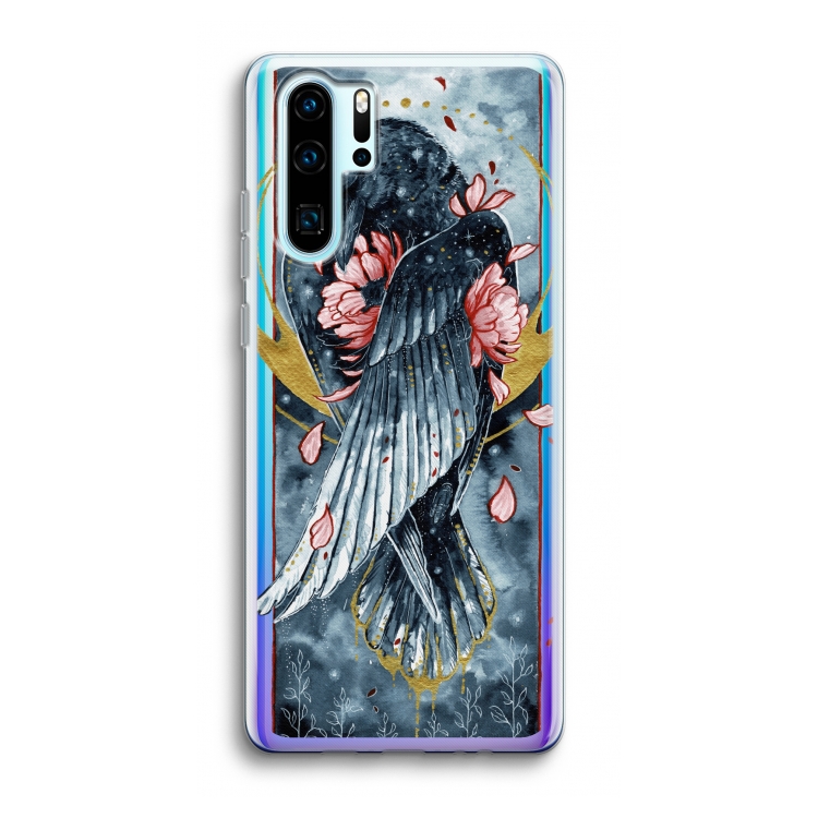 Golden Raven: Huawei P30 Pro Transparant Hoesje