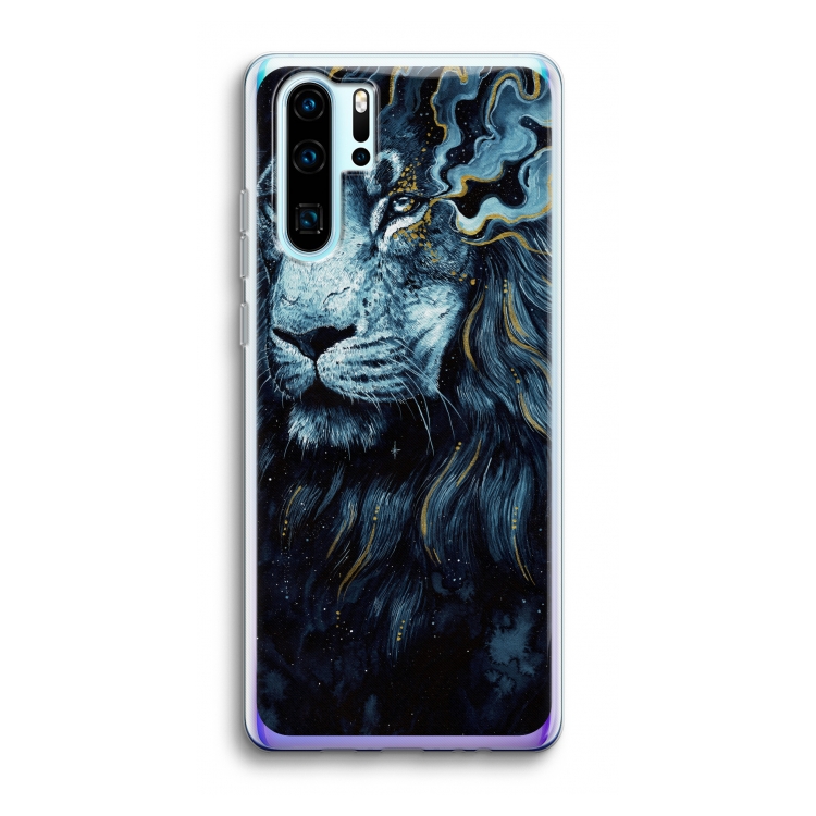 Darkness Lion: Huawei P30 Pro Transparant Hoesje