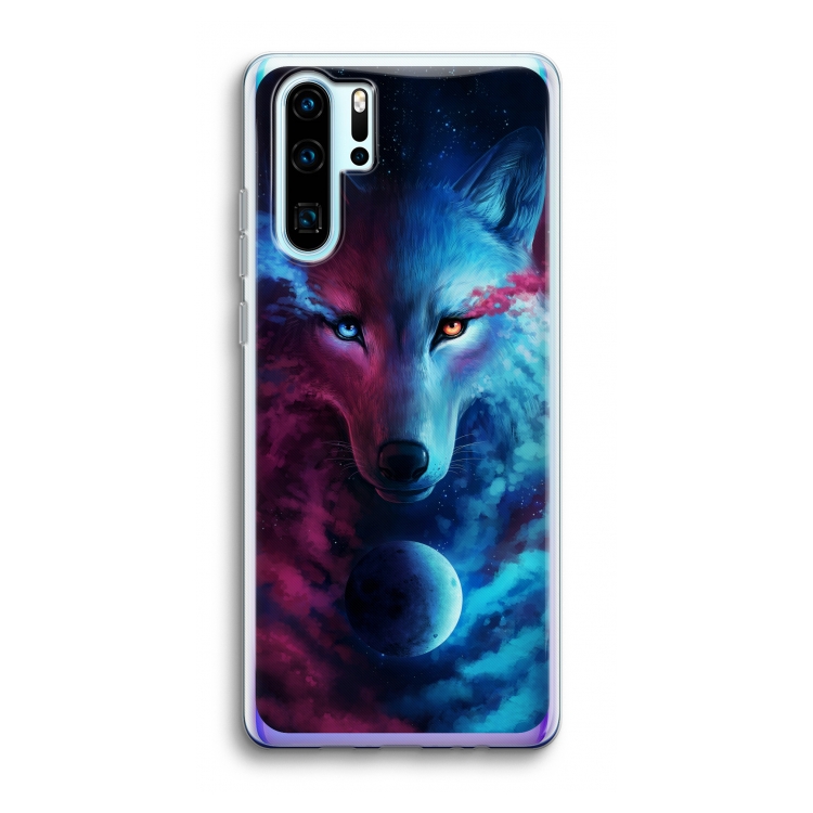 Where Light And Dark Meet: Huawei P30 Pro Transparant Hoesje