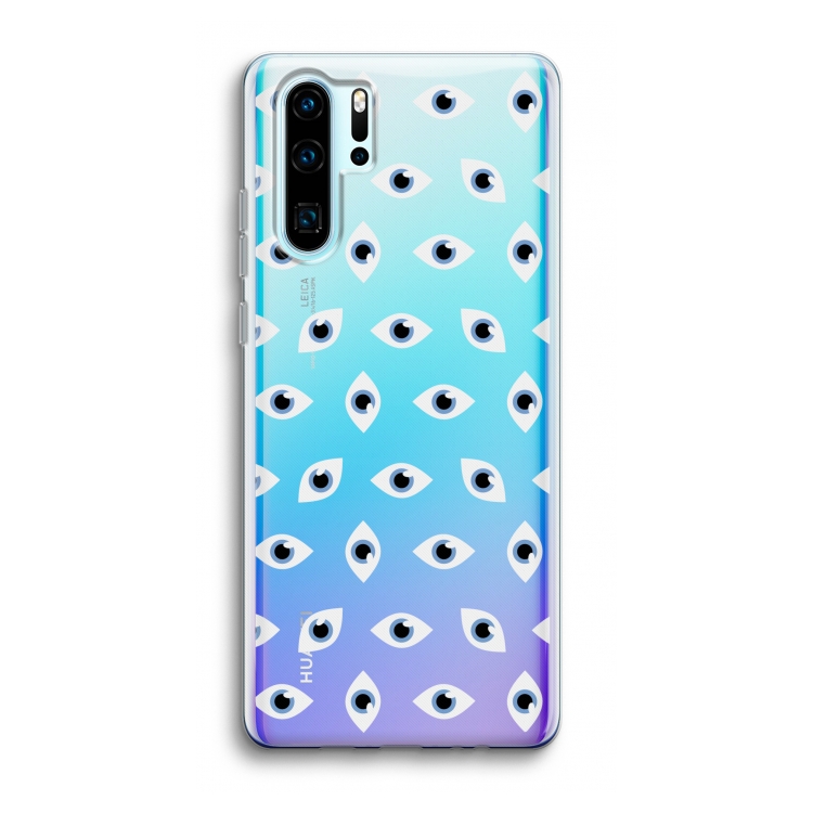Eyes pattern: Huawei P30 Pro Transparant Hoesje