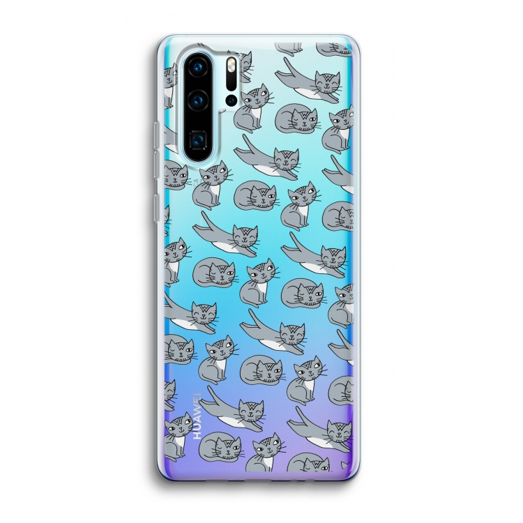 Poezen: Huawei P30 Pro Transparant Hoesje