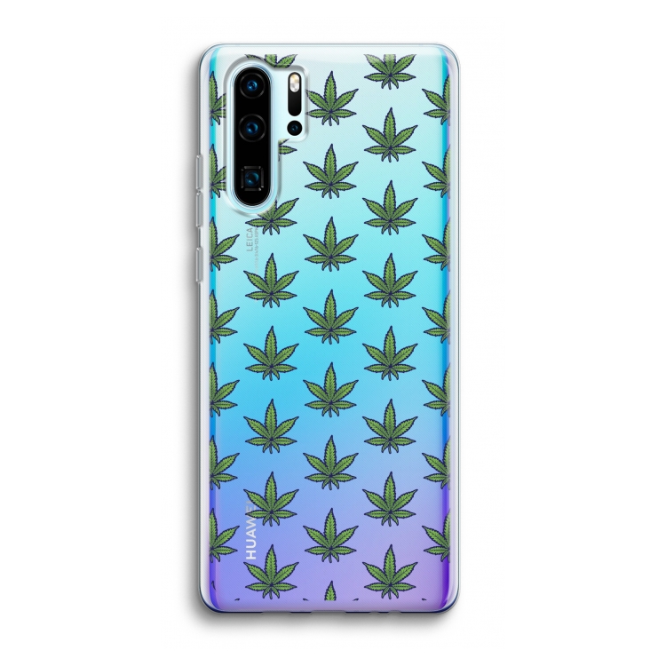 Weed: Huawei P30 Pro Transparant Hoesje