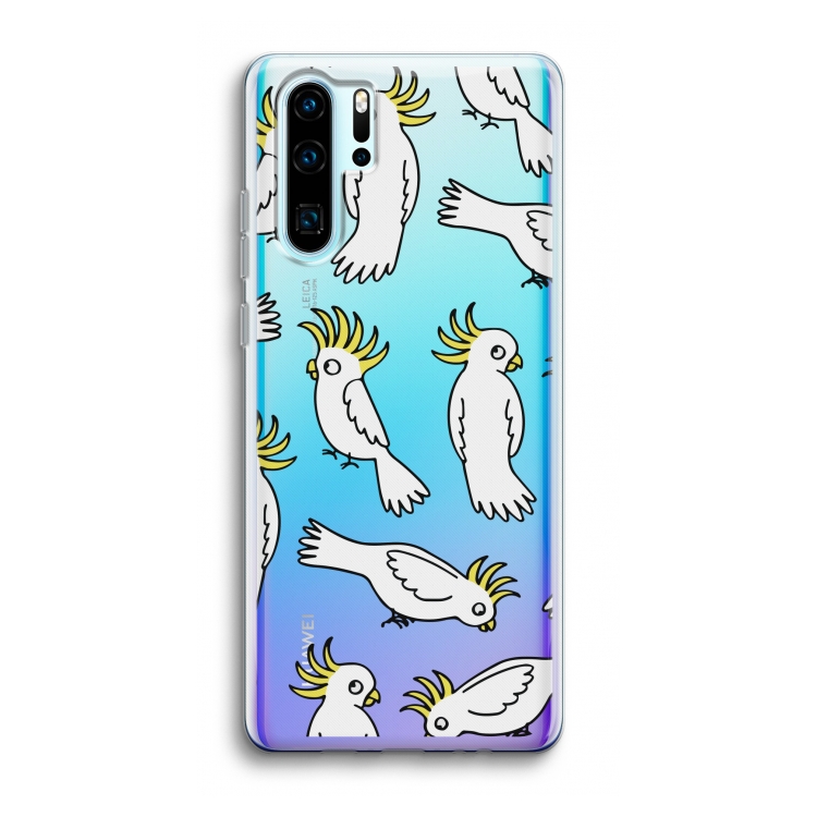 Papegaai: Huawei P30 Pro Transparant Hoesje