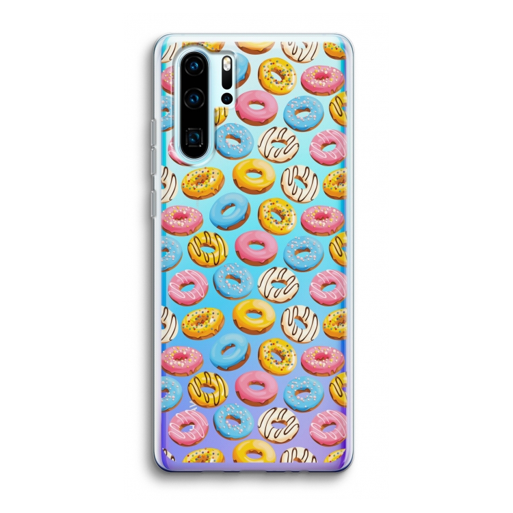 Pink donuts: Huawei P30 Pro Transparant Hoesje