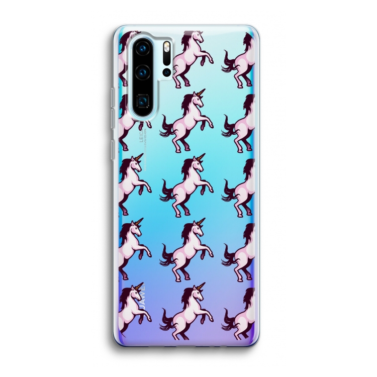 Musketon Unicorn: Huawei P30 Pro Transparant Hoesje