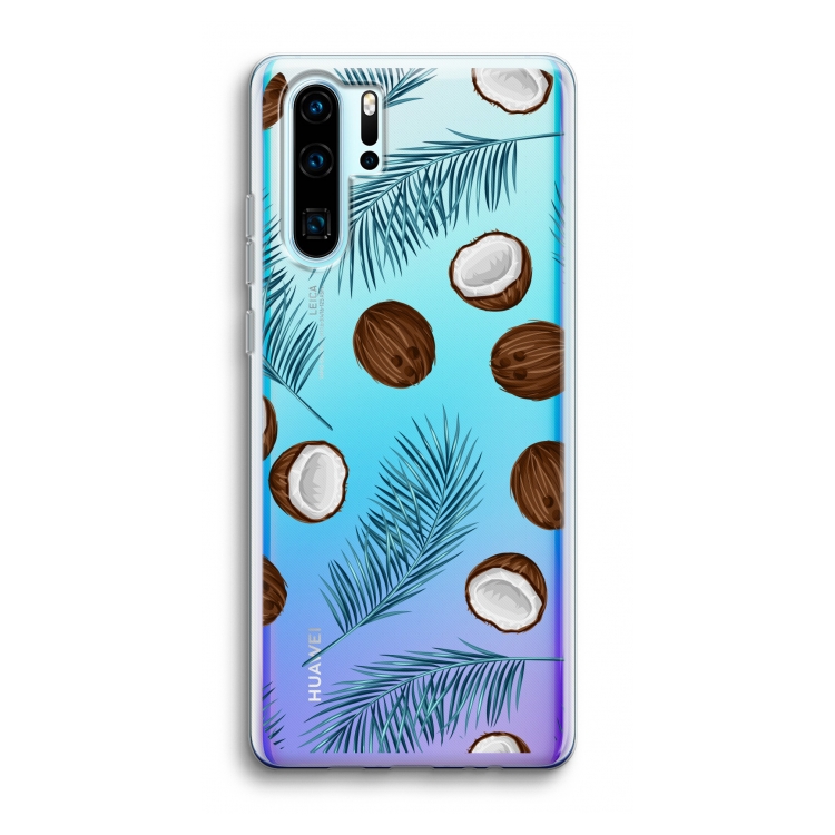 Kokosnoot roze: Huawei P30 Pro Transparant Hoesje