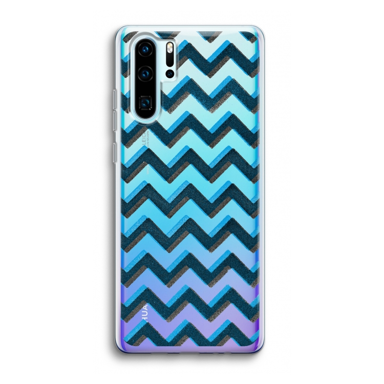 Onderbroken lijn: Huawei P30 Pro Transparant Hoesje
