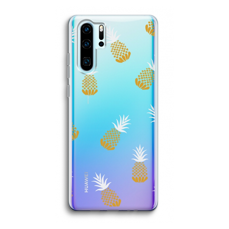Ananasjes: Huawei P30 Pro Transparant Hoesje