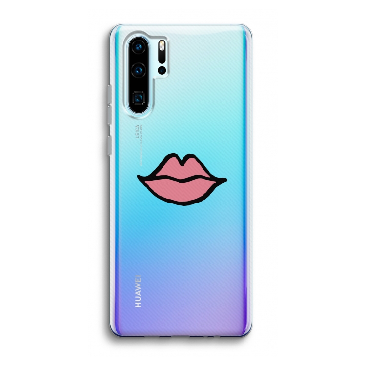 Kusje: Huawei P30 Pro Transparant Hoesje
