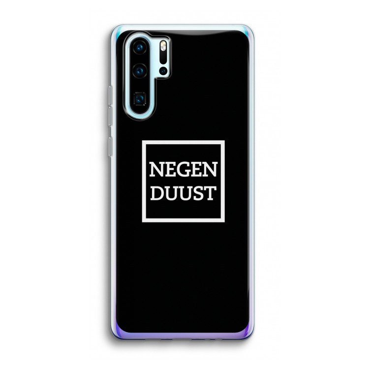 Negenduust black: Huawei P30 Pro Transparant Hoesje