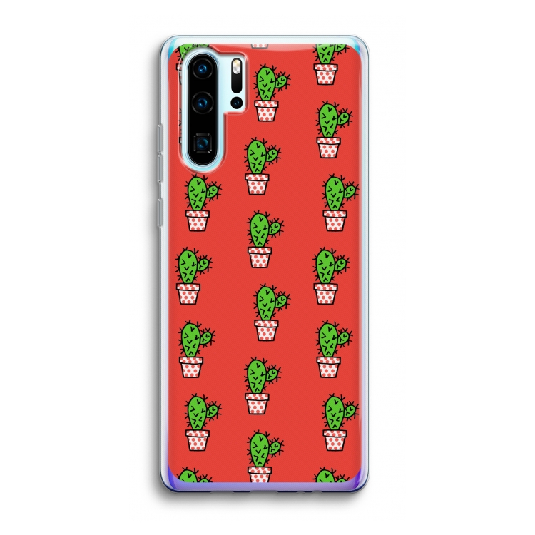 Mini cactus: Huawei P30 Pro Transparant Hoesje