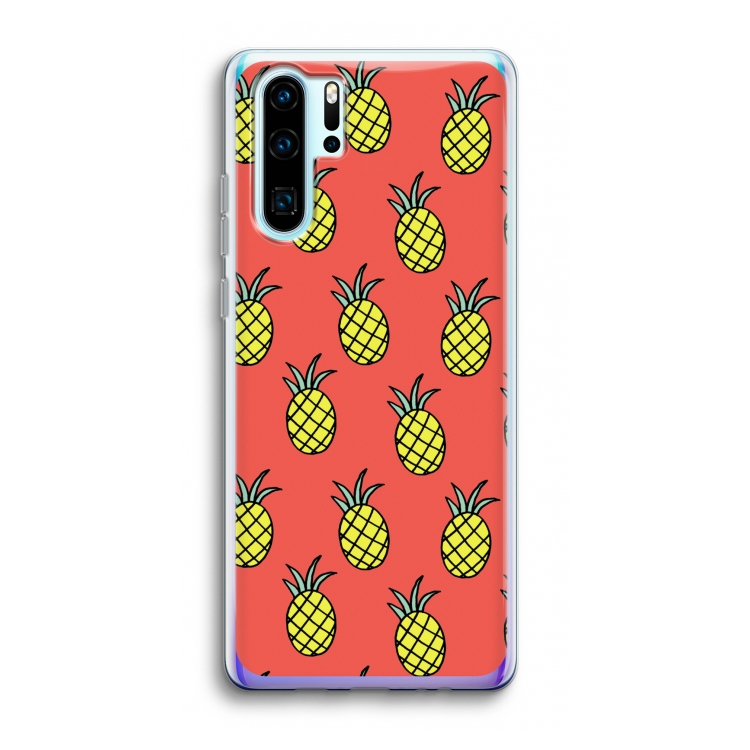 Ananas: Huawei P30 Pro Transparant Hoesje