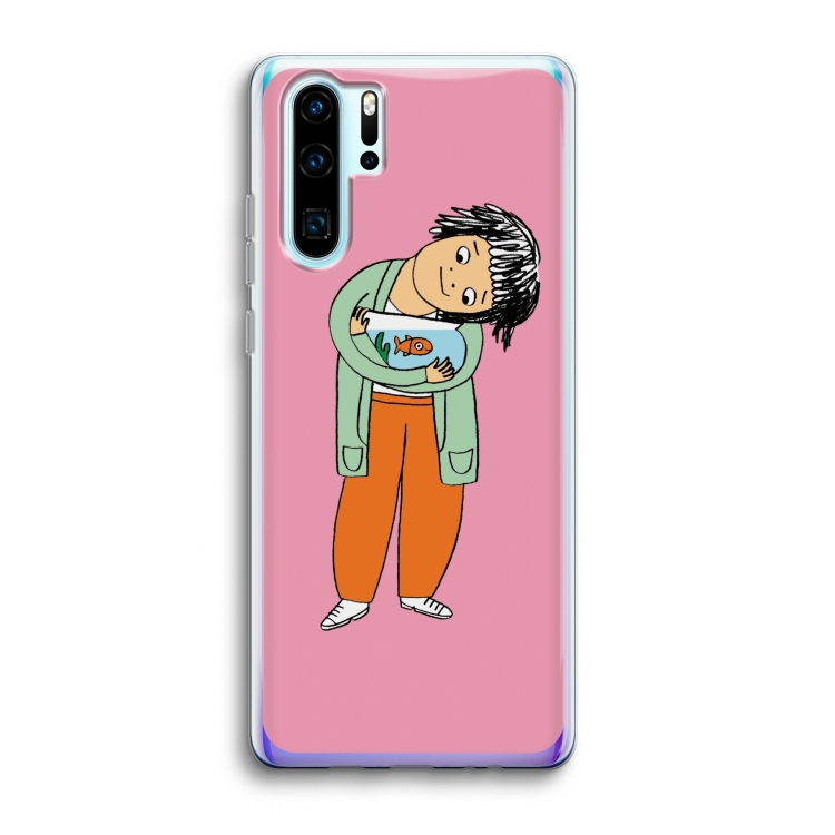 Visknuffel: Huawei P30 Pro Transparant Hoesje