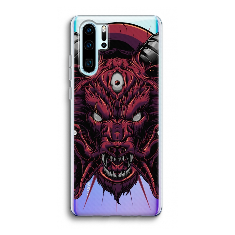 Hell Hound and Serpents: Huawei P30 Pro Transparant Hoesje