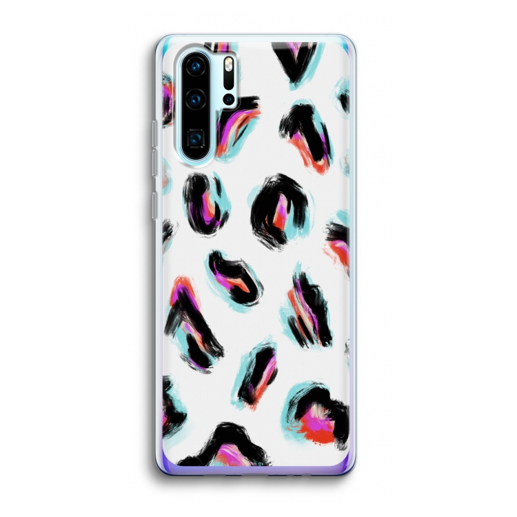 Cheetah color: Huawei P30 Pro Transparant Hoesje