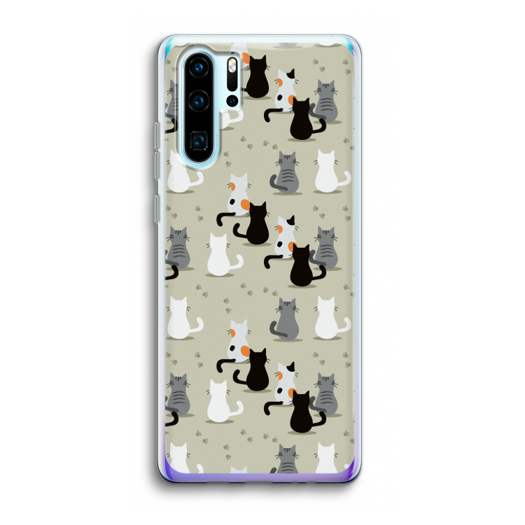 Katten: Huawei P30 Pro Transparant Hoesje