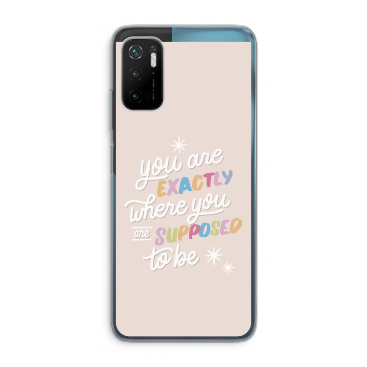 Right Place: Xiaomi Poco M3 Pro 5G Transparant Hoesje