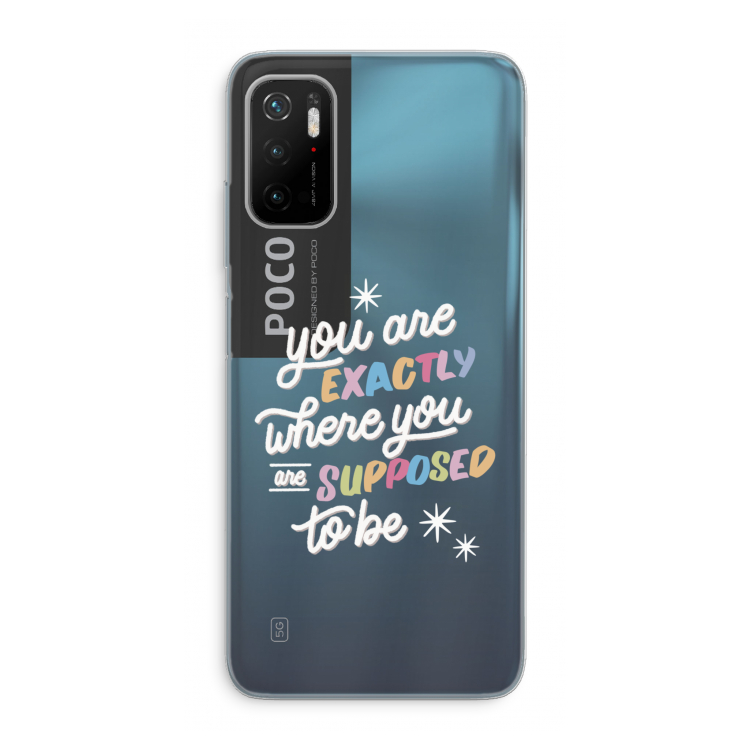 Right Place: Xiaomi Poco M3 Pro 5G Transparant Hoesje