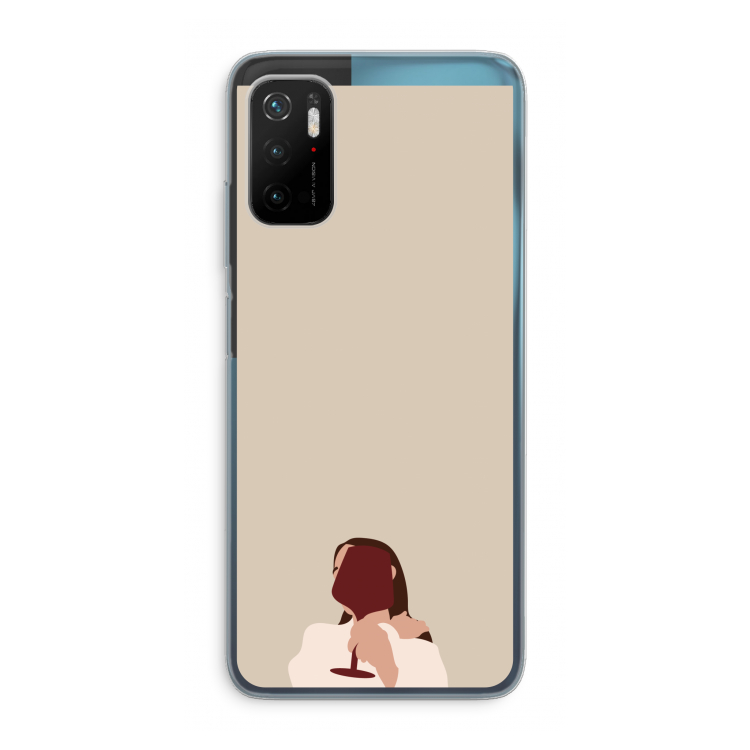 I drink wine: Xiaomi Poco M3 Pro 5G Transparant Hoesje