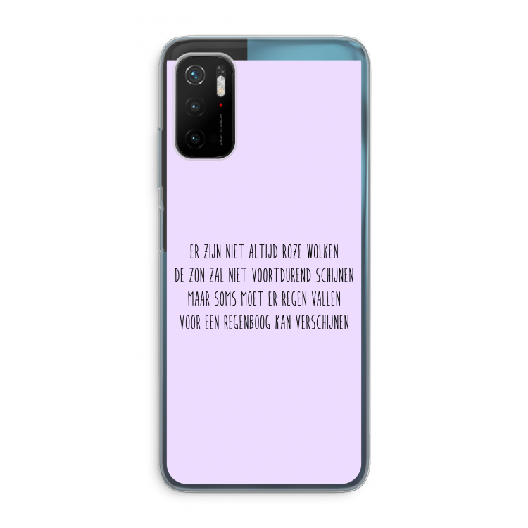 Regenboog: Xiaomi Poco M3 Pro 5G Transparant Hoesje