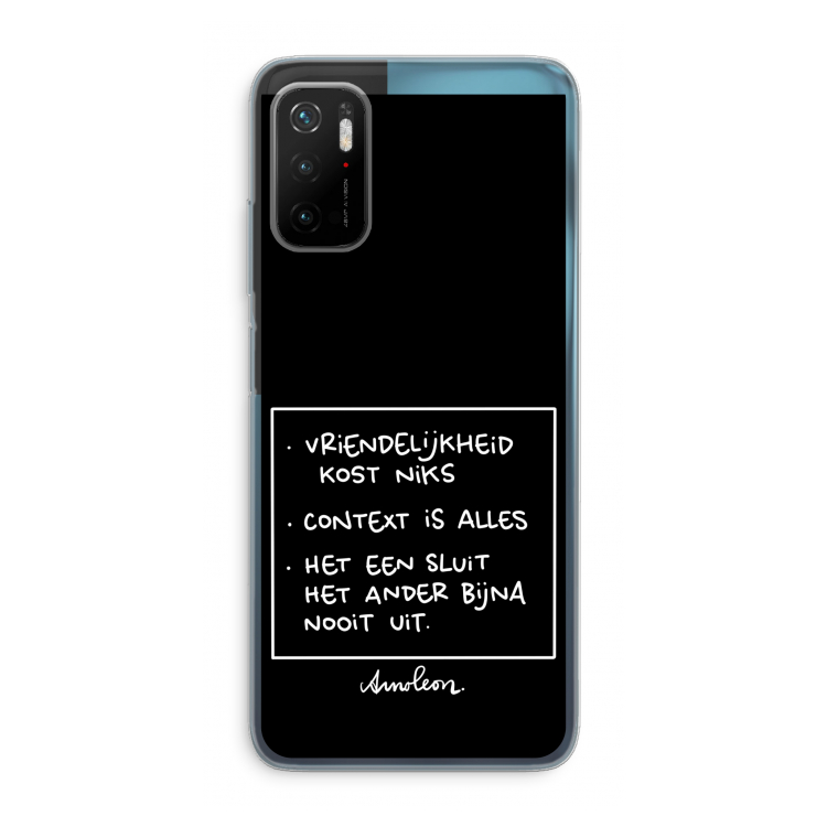 Mijn Motto's: Xiaomi Poco M3 Pro 5G Transparant Hoesje