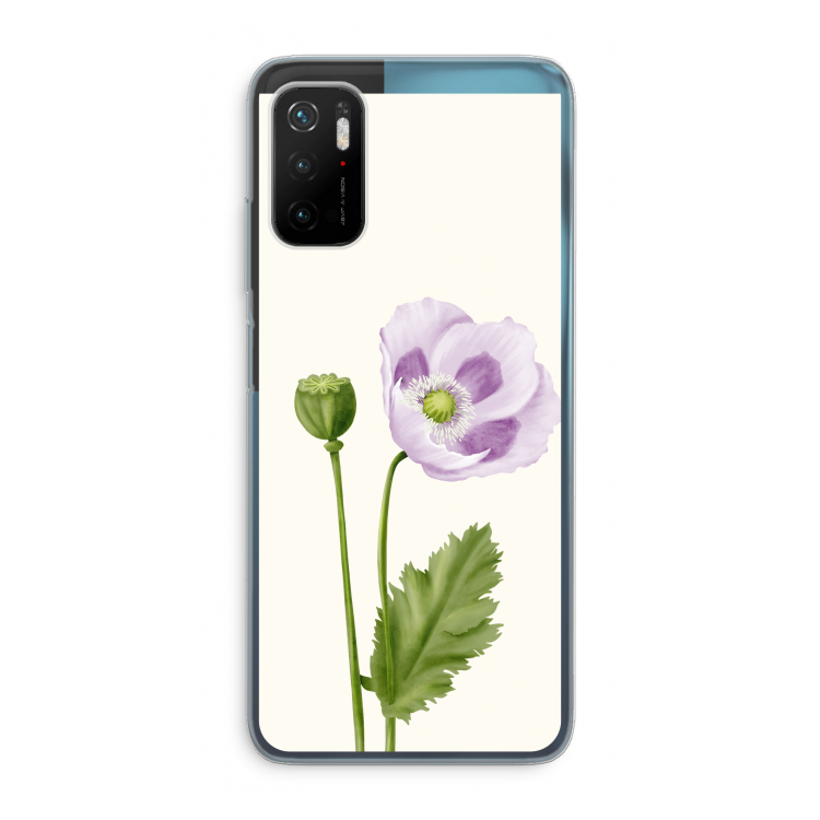 Purple poppy: Xiaomi Poco M3 Pro 5G Transparant Hoesje