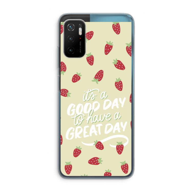 Don't forget to have a great day: Xiaomi Poco M3 Pro 5G Transparant Hoesje